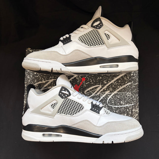 Jordan 4 Retro Military Black - WiscKicks