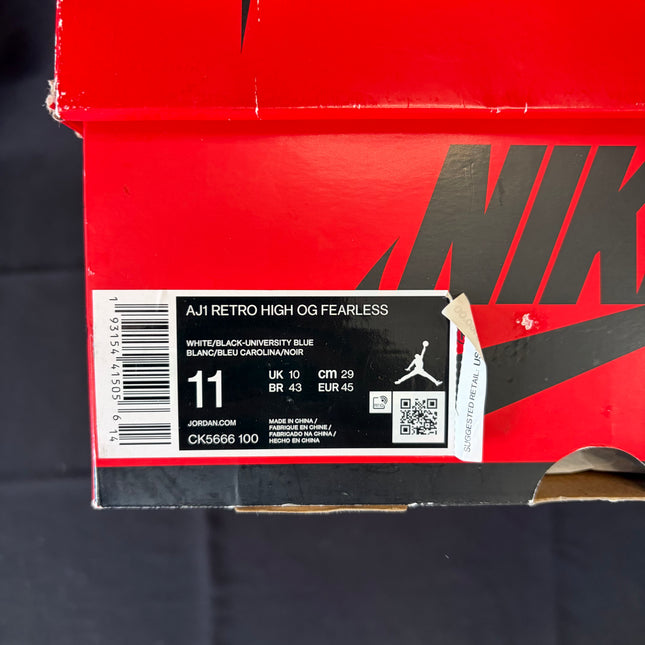 Pre-Owned Jordan 1 Retro High Fearless UNC Chicago