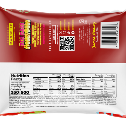 Rap Snacks Big Back Strawberry Honey Buns (4.75oz)