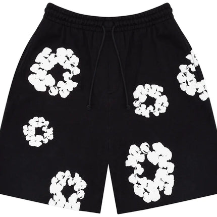 Denim Tears The Cotton Wreath Shorts Black