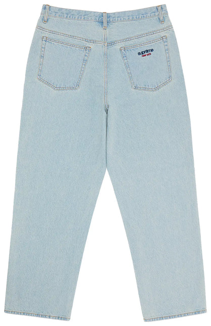 Supreme Baggy Jean Light Washed Indigo FW24 - WiscKicks