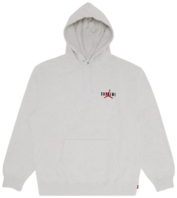 Supreme Jordan Hooded Sweatshirt (FW24) Ash Grey | Streetwear Hoodie - WiscKicks