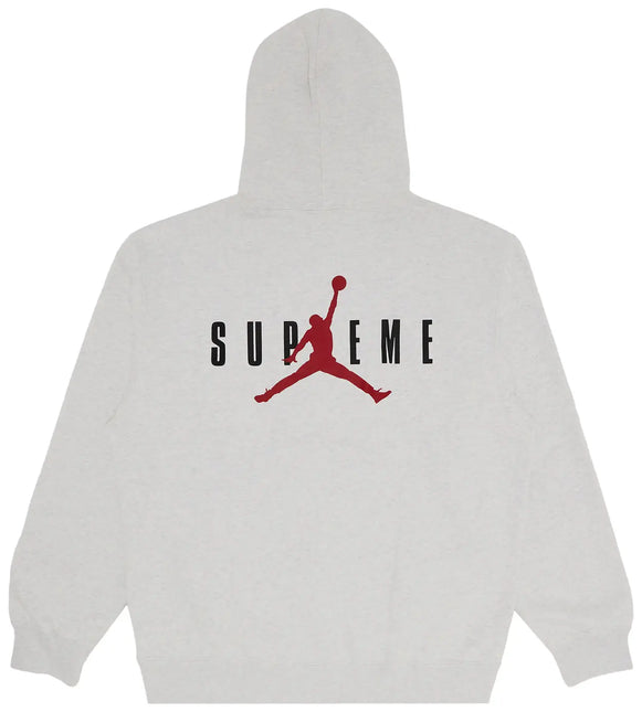 Supreme Jordan Hooded Sweatshirt (FW24) Ash Grey | Streetwear Hoodie - WiscKicks