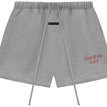 Fear Of God Essentials Fleece Soccer Short (Dark Heather) | WiscKicks