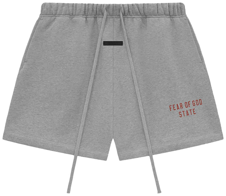 Fear Of God Essentials Fleece Soccer Short (Dark Heather) | WiscKicks