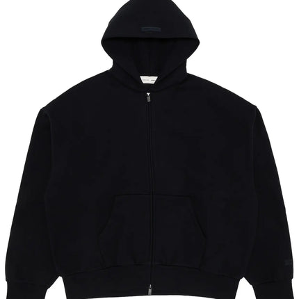 Essentials Zip-Up Hoodie "Jet Black" - Fear of God | WiscKicks