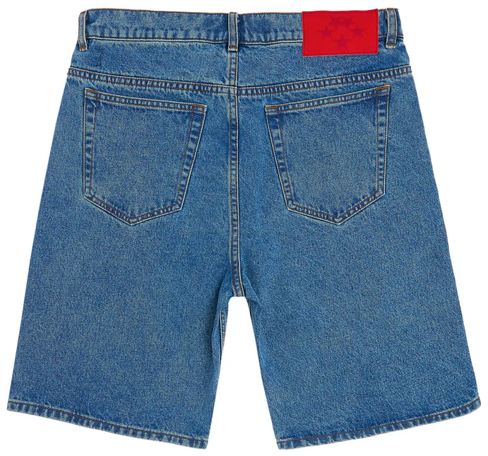 Sp5der OG Logo Denim Short Blue Denim - WiscKicks