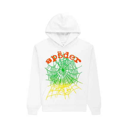 Sp5der Og Web V2 Gradient Hoodie 'White'