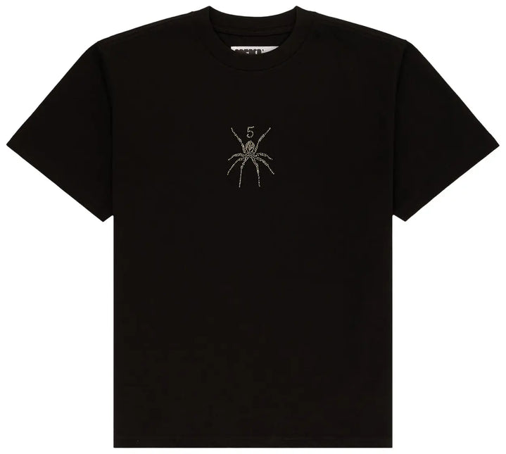 Sp5der TM Rhinestone Tee Black - WiscKicks