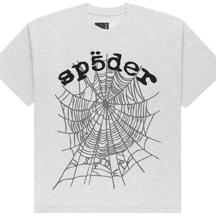Sp5der OG Web V2 T-Shirt Heather Grey | WiscKicks