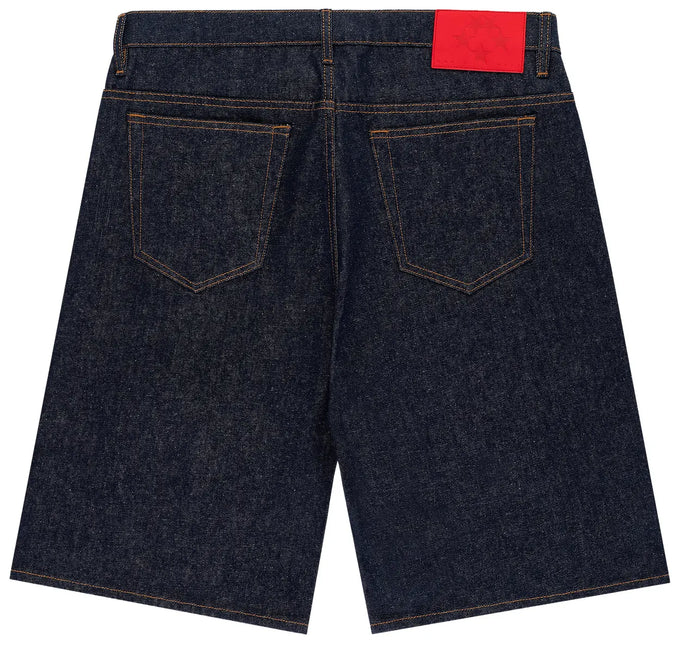 Sp5der V3 Logo Denim Short Indigo - WiscKicks