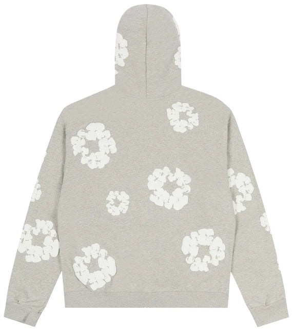 Denim Tears Cotton Wreath Zip Hoodie Grey
