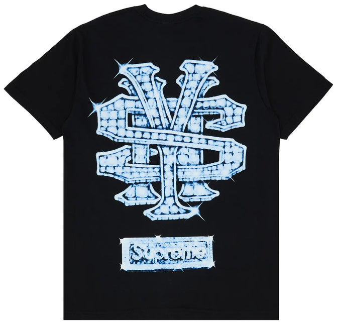 Supreme Snowman Tee Black FW25 - WiscKicks