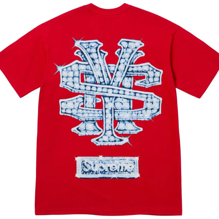 Supreme Snowman Tee Red FW25 - WiscKicks