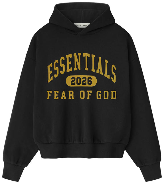 Essentials Classic Fleece Hoodie "Vintage Black" | WiscKicks