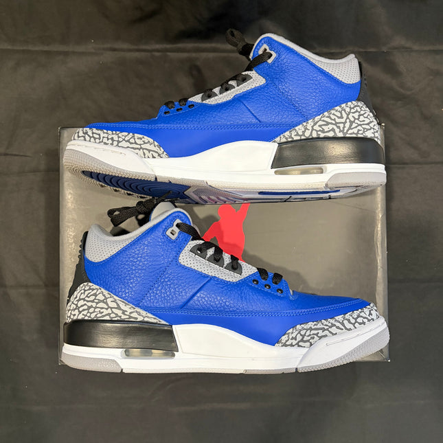 Jordan 3 Retro Varsity Royal Cement - WiscKicks