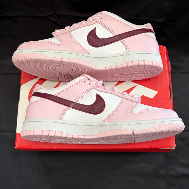 Nike Dunk Low Pink Foam Red White (GS) | Authentic Youth Sneakers - WiscKicks