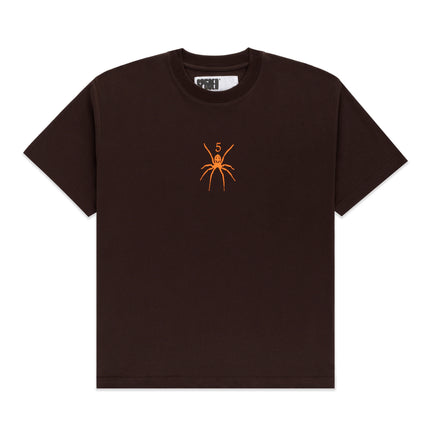 Sp5der Tee Brown Center Logo | Streetwear T-Shirt