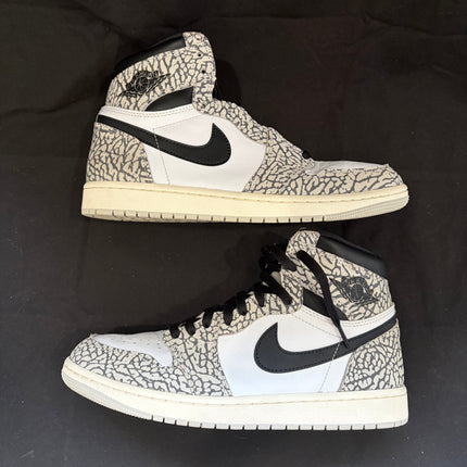 Jordan 1 Retro High OG White Cement - WiscKicks