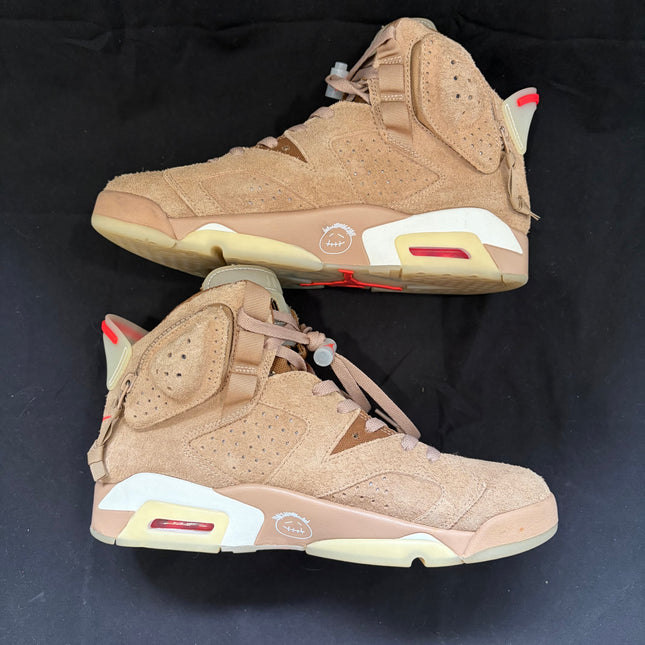 Jordan 6 Retro Travis Scott British Khaki - WiscKicks