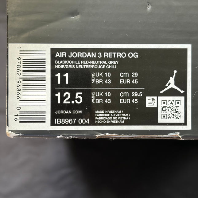 Jordan 3 Retro OG Rare Air | Authentic Sneakers - WiscKicks