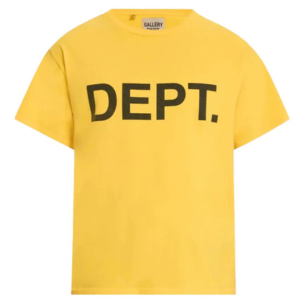 GALLERY DEPT. Dept logo "Yellow/Black" t-shirt