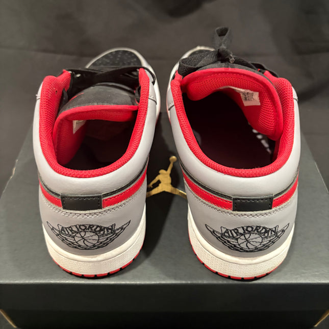 Jordan 1 Low Black Light Smoke Grey Gym Red – WiscKicks