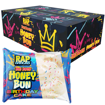 Rap Snacks Big Back Birthday Cake Honey Buns (4.75oz)