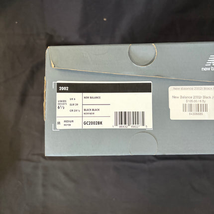 New Balance 2002R Black – WiscKicks