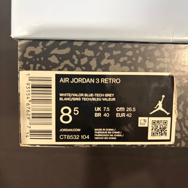 Jordan 3 Retro UNC 2020 – WiscKicks