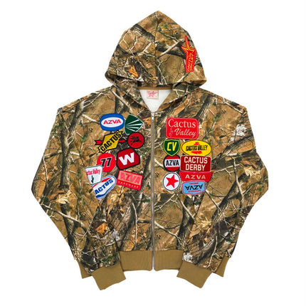 AZVA Rest Stop Hoodie - Camo | Streetwear Zip-Up - WiscKicks