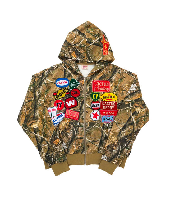 AZVA Rest Stop Hoodie - Camo | Streetwear Zip-Up - WiscKicks
