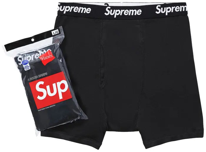 Supreme Boxers Black 2 Pack – WiscKicks