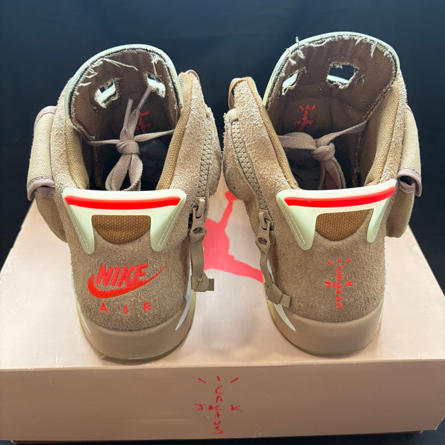Jordan 6 Retro Travis Scott British Khaki - WiscKicks