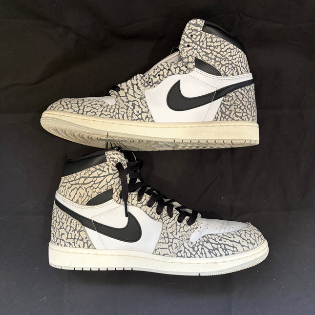 Jordan 1 Retro High OG White Cement - WiscKicks