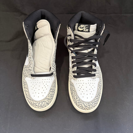 Jordan 1 Retro High OG White Cement - WiscKicks