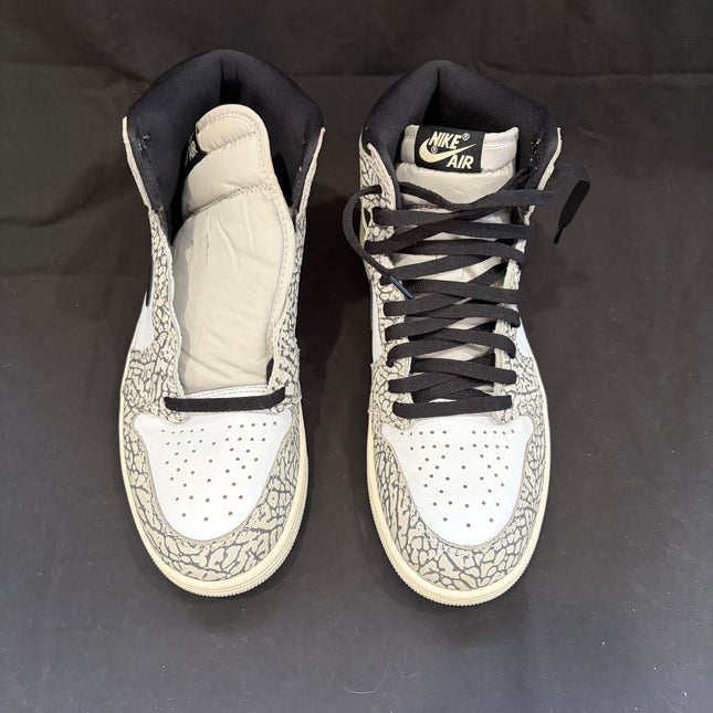 Jordan 1 Retro High OG White Cement - WiscKicks