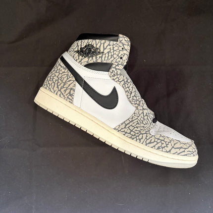 Jordan 1 Retro High OG White Cement - WiscKicks