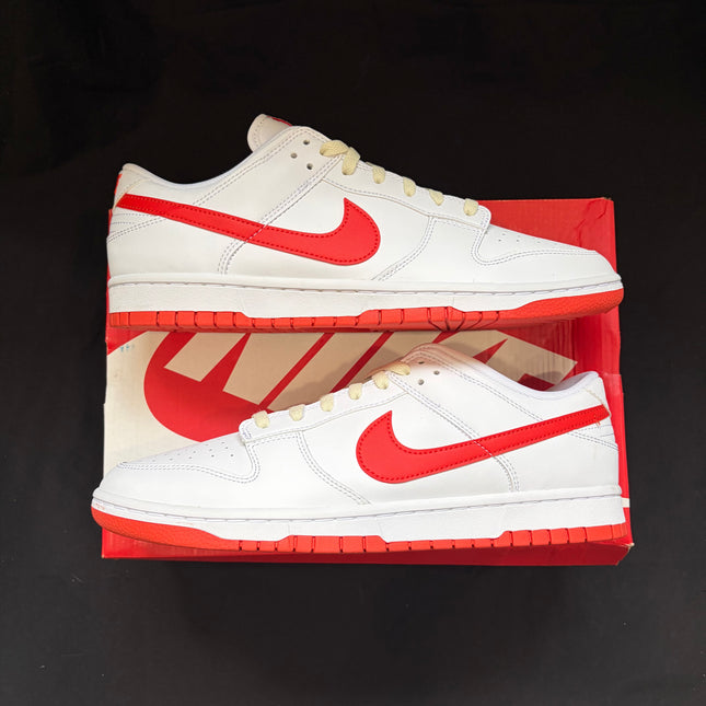 Nike Dunk Low Retro White Picante Red