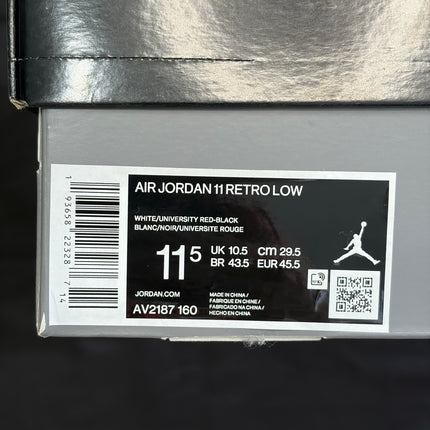 Pre-Owned Jordan 11 Retro Low Concord Bred