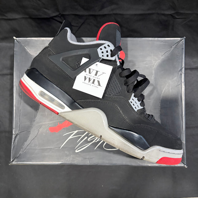 Air Jordan 4 Retro "Bred" (2019) - Men's Size 12 | WiscKicks