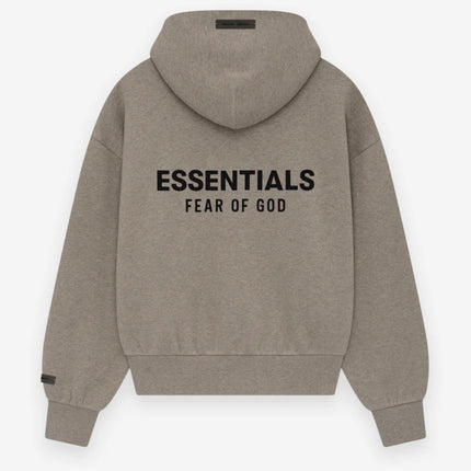 Fear of God Essentials Classic Full Zip Hoodie 'Timber'