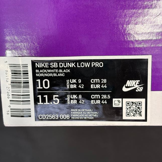 Nike SB Dunk Low Pro Black Gum - WiscKicks