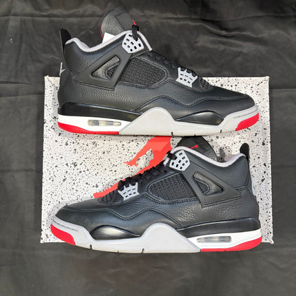 Jordan 4 Retro "Bred Reimagined" Black Red | WiscKicks