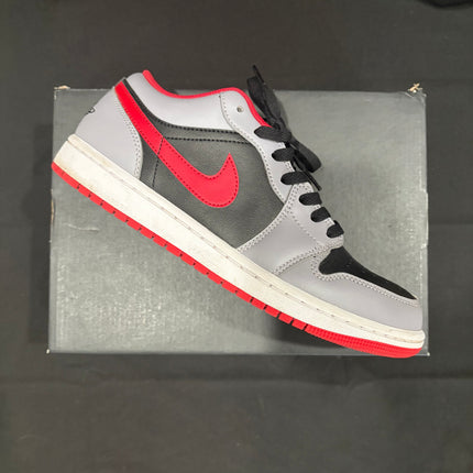Jordan 1 Low Black Light Smoke Grey Gym Red – WiscKicks