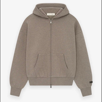 Fear of God Essentials Classic Full Zip Hoodie 'Timber'