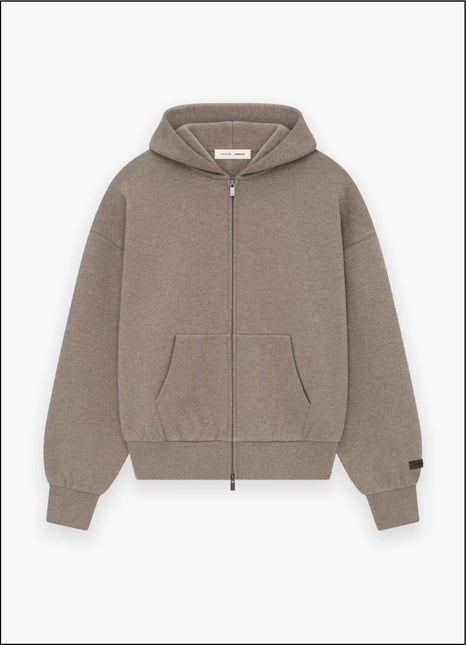 Fear of God Essentials Classic Full Zip Hoodie 'Timber'