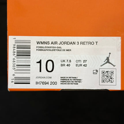 Jordan 3 Retro TEX Starfish (Women's) | Authentic Sneakers - WiscKicks