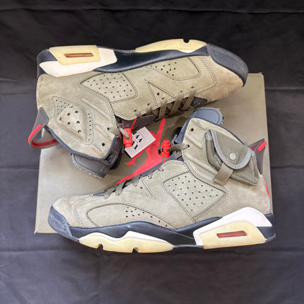 Air Jordan 6 Retro Travis Scott "British Khaki" - Men's Size 10 | WiscKicks
