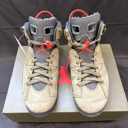 Air Jordan 6 Retro Travis Scott "British Khaki" - Men's Size 10 | WiscKicks